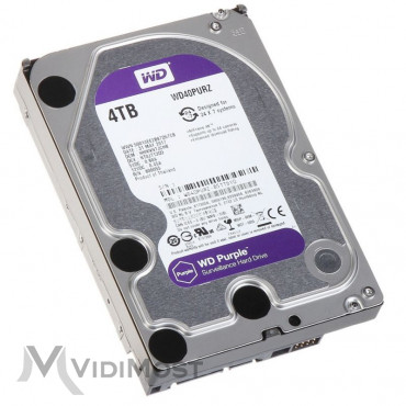 Жорсткий диск Western Digital Purple 4TB 64MB 5400rpm WD40PURZ 3.5 SATA III
